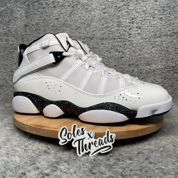 Air Jordan 6 Rings 'Reverse Oreos' Size 10 Men White Black 322992-111 - Picture 3 of 9
